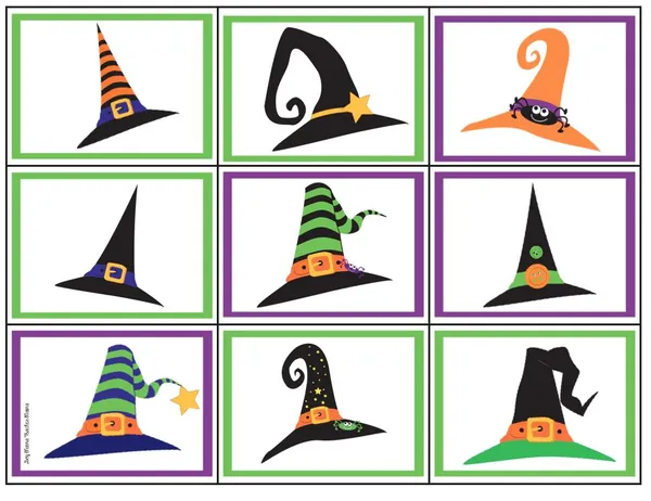 game halloween - Witch Hat Memory